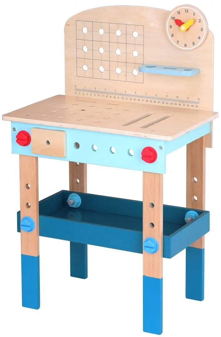 Игровой набор Tooky Toy Work Bench TK399 (Wood/Blue) - 5