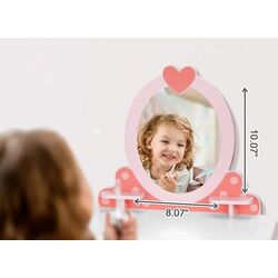 Masuta de toaleta cu scaun Tooky Toy TK462 (Pink) Thumb