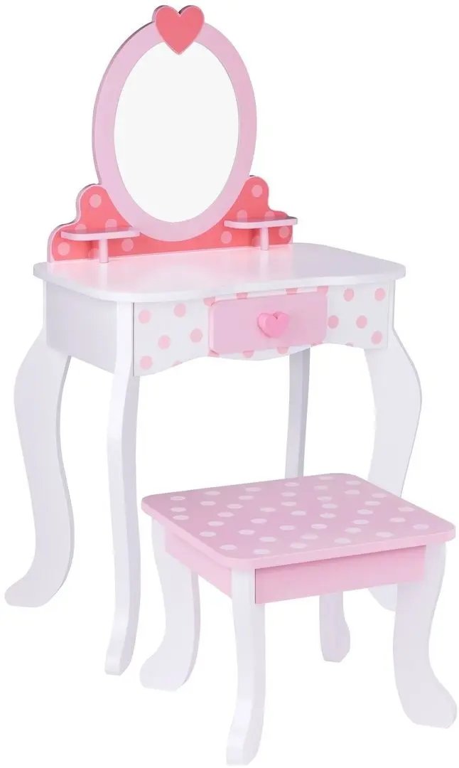 Masuta de toaleta cu scaun Tooky Toy TK462 (Pink)