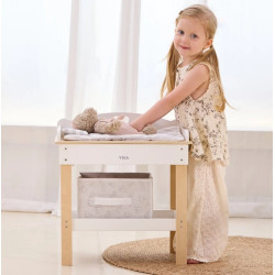 Masă de schimbat bebeluși pentru copii 2in1 Viga 44720 (White) Thumb