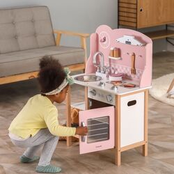 Игровая кухня Viga Toys 44046 (White/Pink/Natural) Thumb