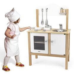Bucatarie de joaca Viga Toys Noble Kitchen 50223 (Wood/White) Thumb