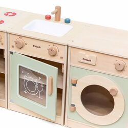 Bucatarie de joaca Viga Toys PolarB Kitchen XL 44248 (Green/Wood) Thumb