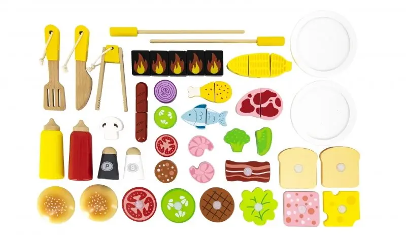 Set de joaca Viga Toys BBQ 44656 (White/Natural)