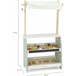 Set de joaca Viga Toys BolarB Market Stall 44099 (White/Green) Thumb