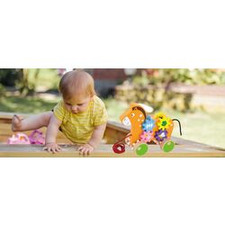 Развивающая игрушка-каталка Viga Toys Pull Along Horse with Gears 50976 Thumb