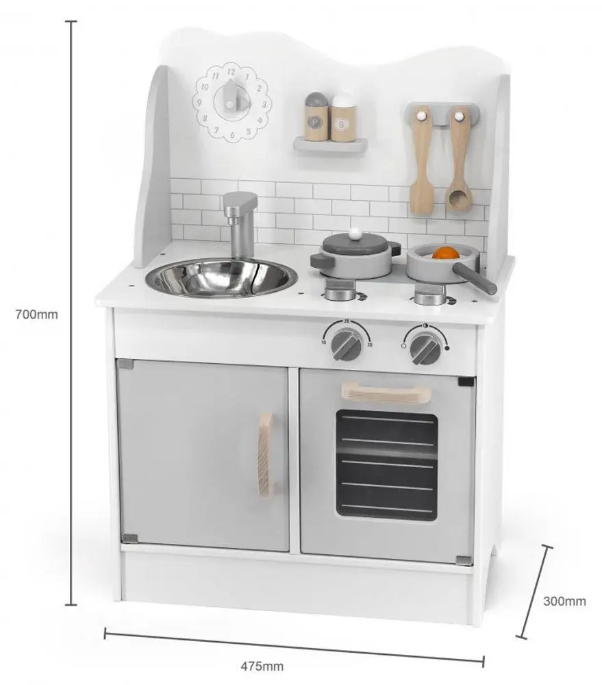 Bucatarie de joacă Viga 44049 (Grey)