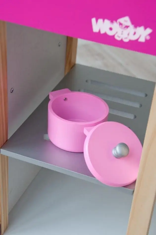 Игровая кухня Woodyland Trendy 105x78x33.5 (Pink/White) - 3