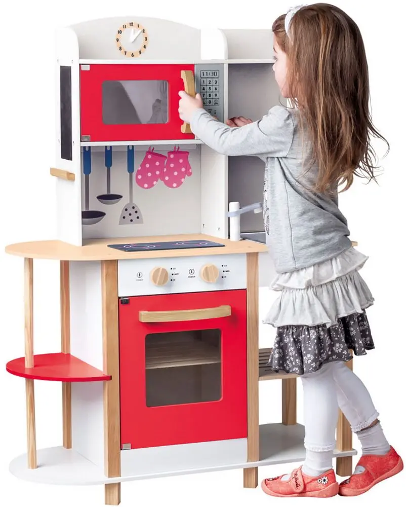 Игровая кухня Woodyland Wendy 105x78x34 (White/Red) - 2
