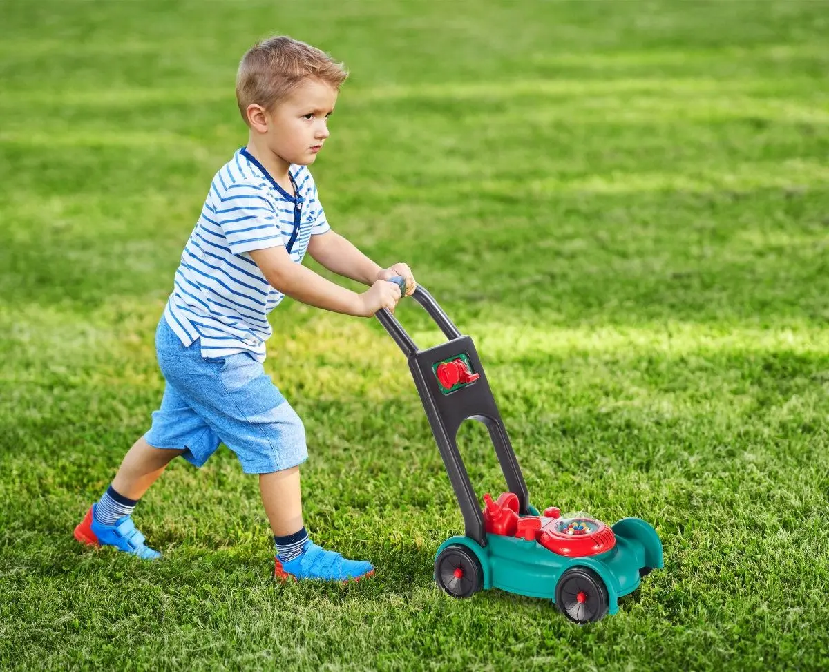 Masina de tuns iarba pentru copii Woopie 30012 (Red/Green)