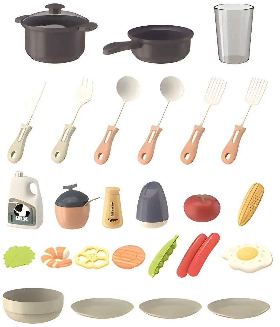 Игровая кухня Woopie 29887 (Red/Pink)