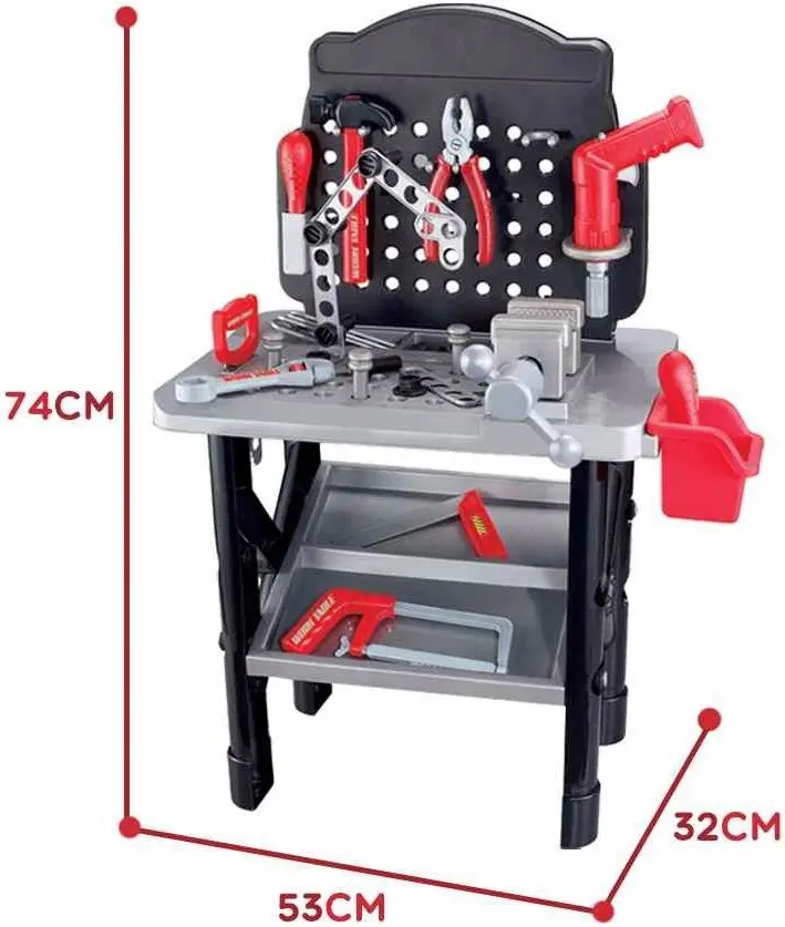 Игровой набор Woopie Big Workshop With Tools (Red/Black) - 4