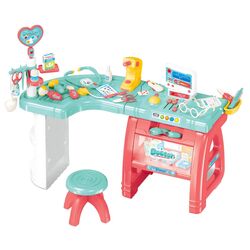 Set de joaca Woopie Little Doctor Office 29740 (Turquoise/Red)