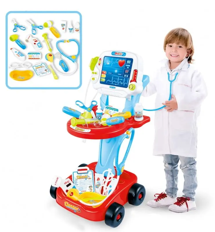 Игровой набор Woopie Little Doctor's Trolley 28743 (Red/Blue)