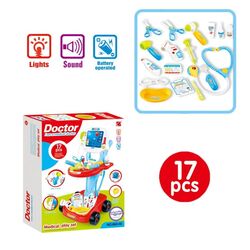 Игровой набор Woopie Little Doctor's Trolley 28743 (Red/Blue) Thumb
