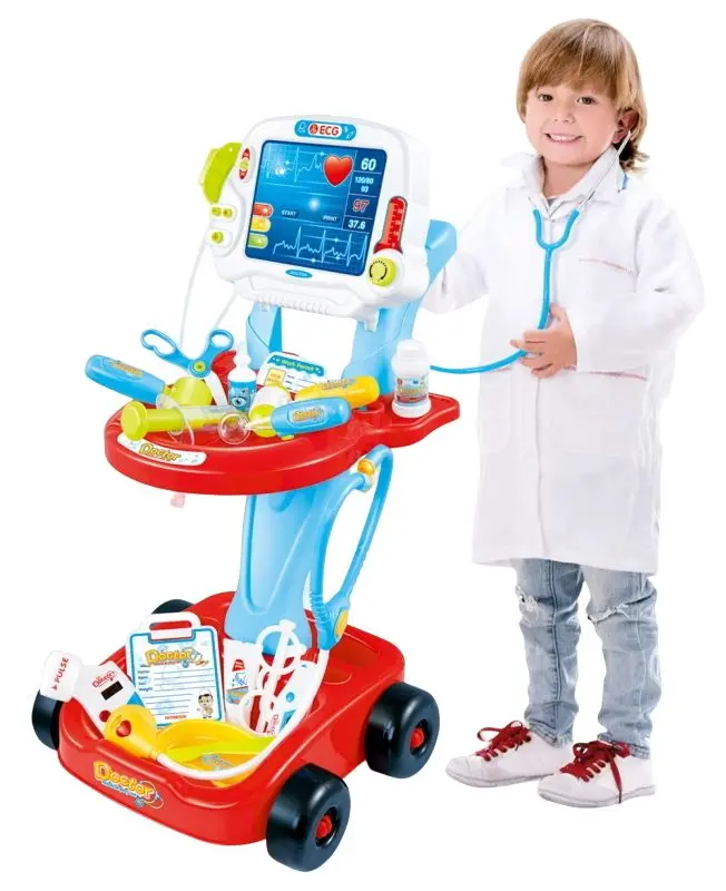 Игровой набор Woopie Little Doctor's Trolley 28743 (Red/Blue)
