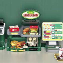 Set de joaca Woopie Mini Burger Shop (Green/Grey) Thumb