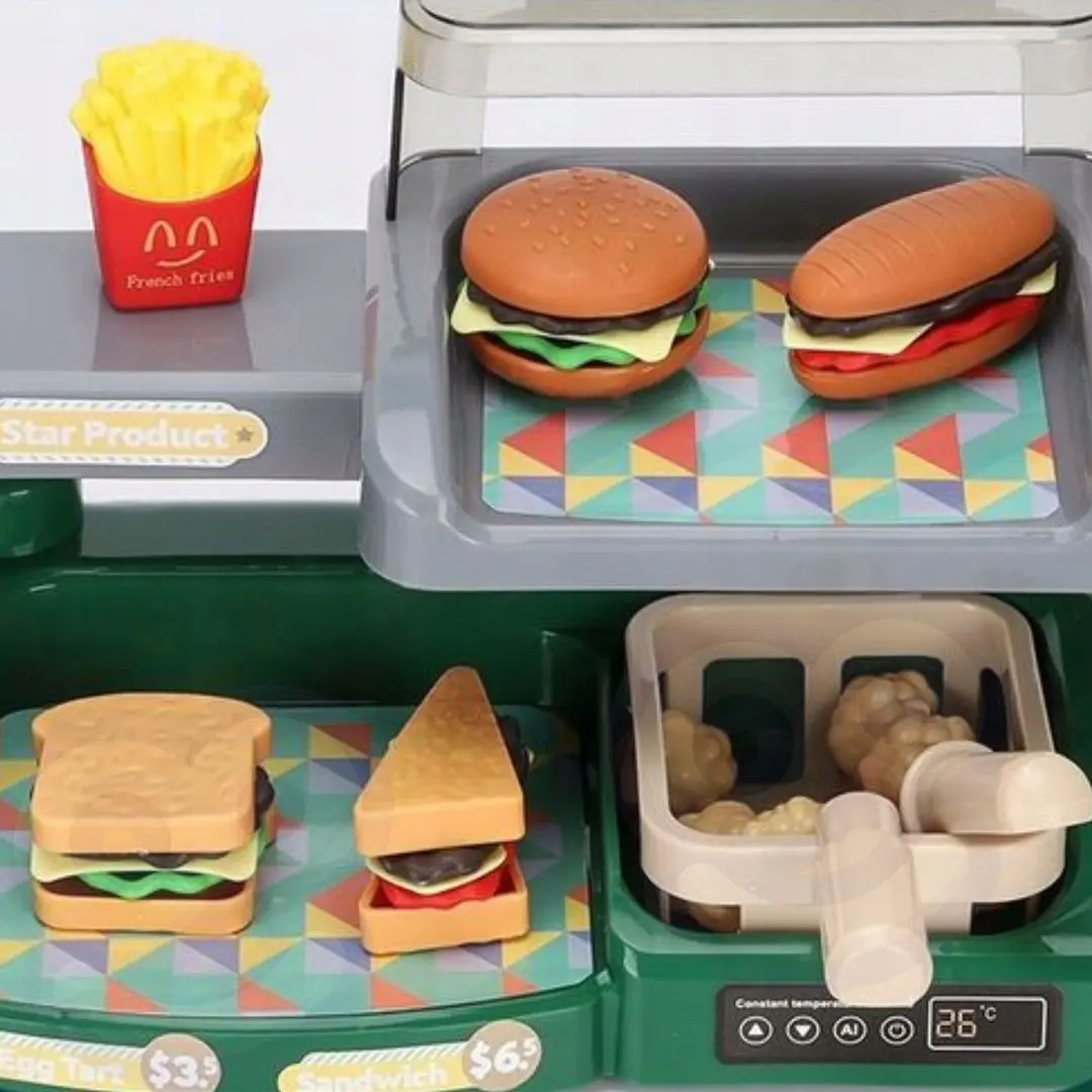 Set de joaca Woopie Mini Burger Shop (Green/Grey)
