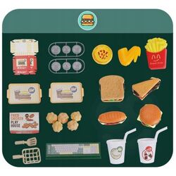 Set de joaca Woopie Mini Burger Shop (Green/Grey) Thumb