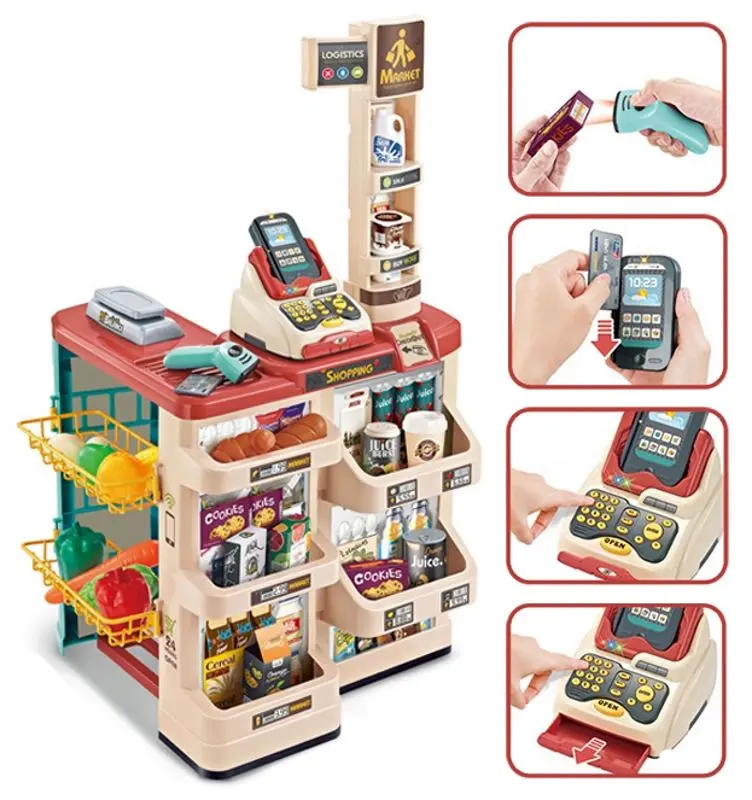 Set de joaca Woopie Supermarket 29979 (Pink/Beige)