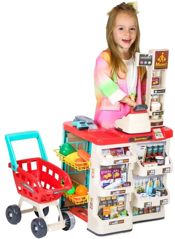 Set de joaca Woopie Supermarket 29979 (Pink/Beige)