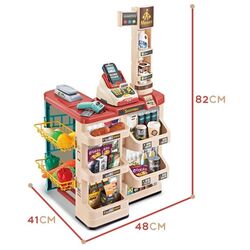 Set de joaca Woopie Supermarket 29979 (Pink/Beige) Thumb