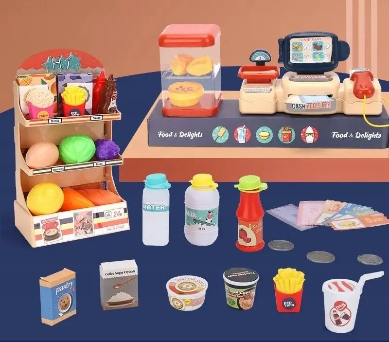 Set de joaca Woopie Supermarket (Beige/Red)