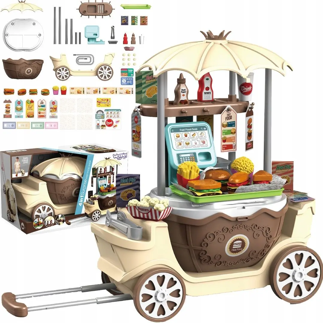 Set de joaca Woopie Surprise Fast-Food Shop (Beige/Brown)