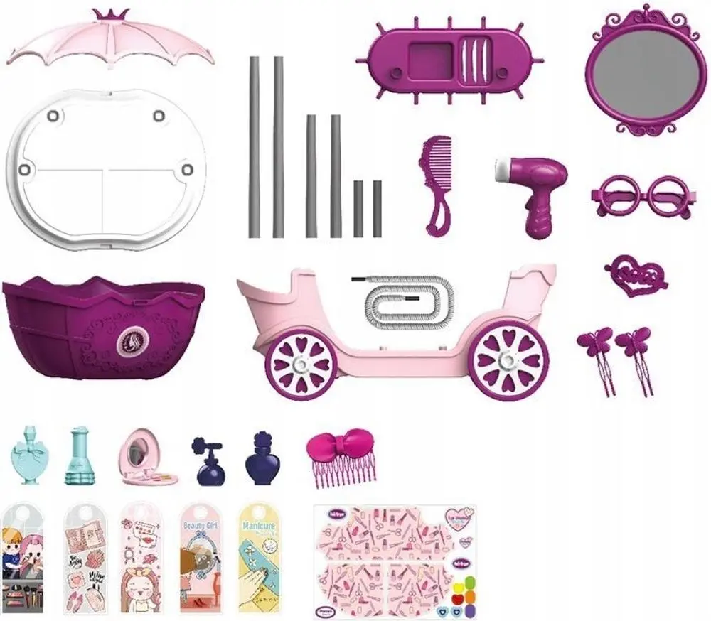 Set de joaca Woopie Surprise Princess Dresser (Pink/Violet)