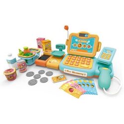 Jucarie casa de marcat + jocul scratch Woopie Happy Shopping (Blue) Thumb