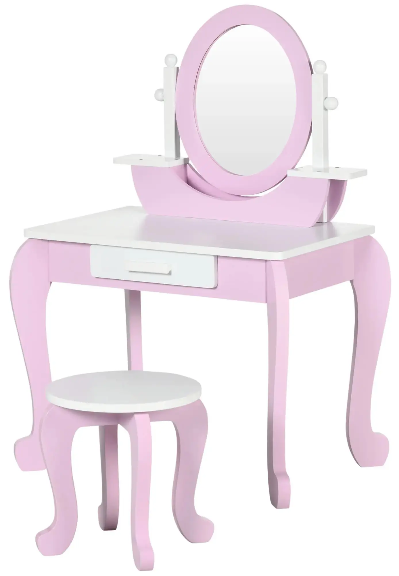 Masa de toaleta cu taburet pentru copii Zonekiz 316-006V00PK (Pink) - 2