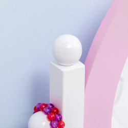 Masa de toaleta cu taburet pentru copii Zonekiz 316-006V00PK (Pink) Thumb