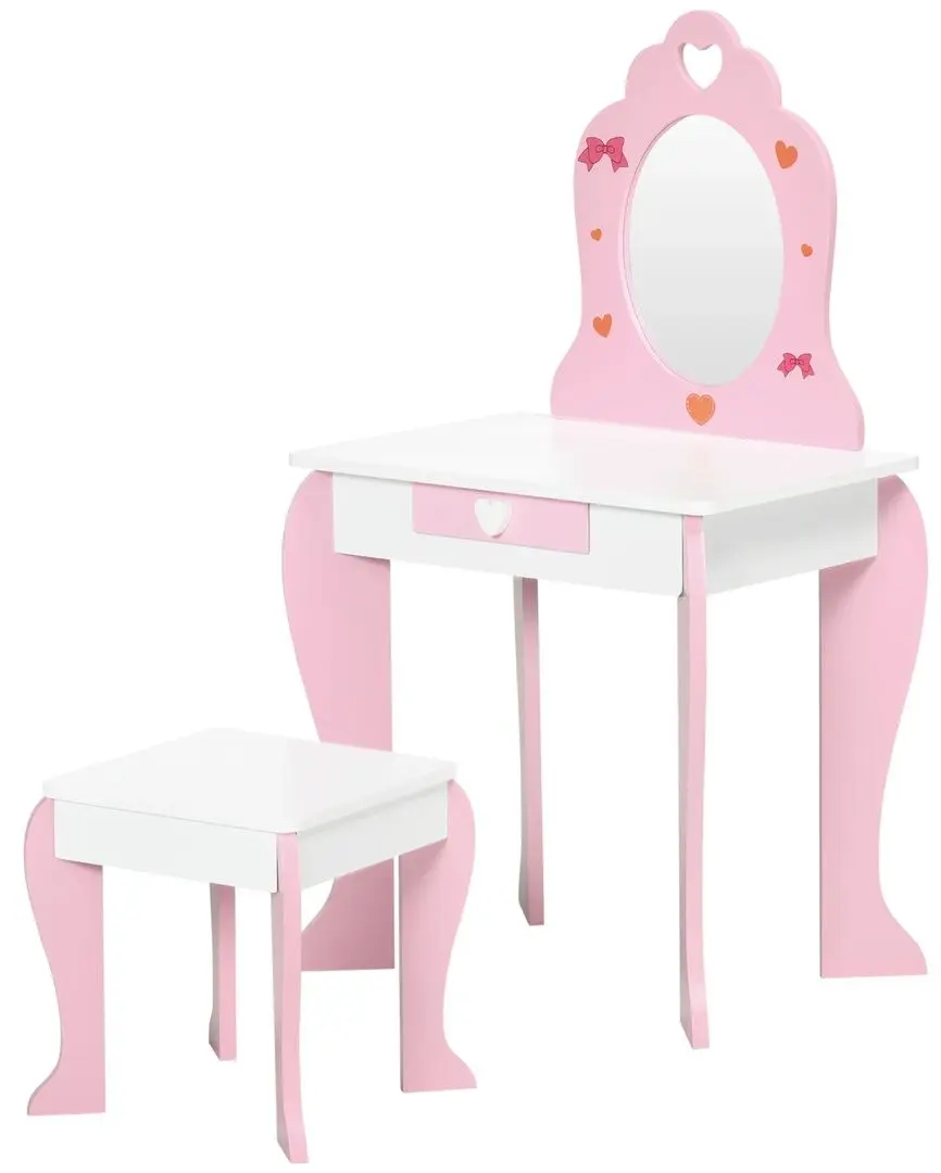 Masuta de toaleta pentru copii Zonekiz 316-007V00PK (Pink/White)