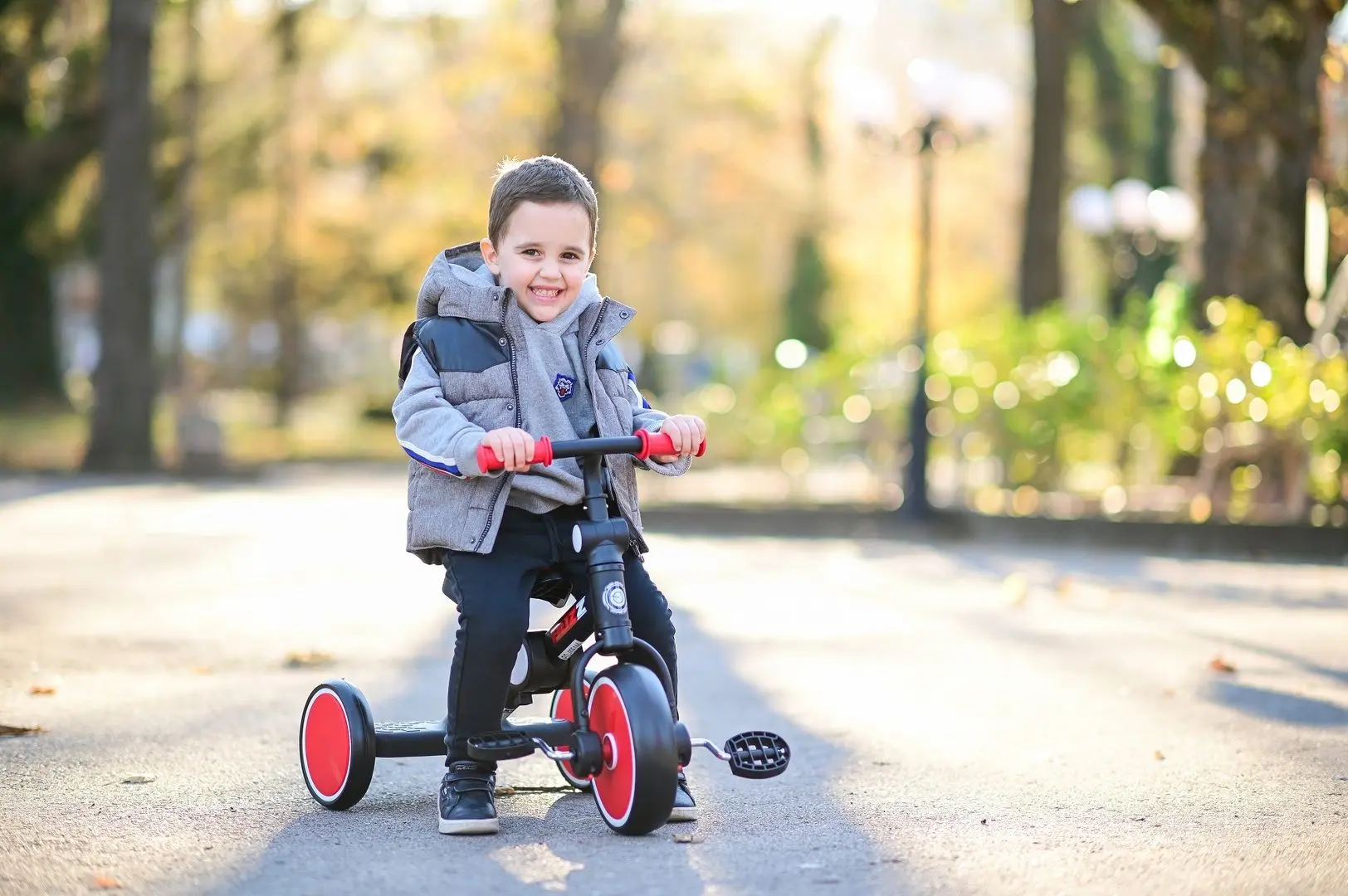 Трехколесный велосипед Bertoni (Lorelli) Buzz (Black/Red)