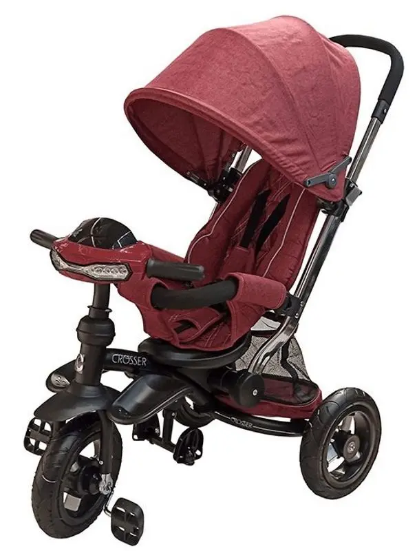 Трехколесный велосипед Crosser T350 ECO 2022 (Burgundy)