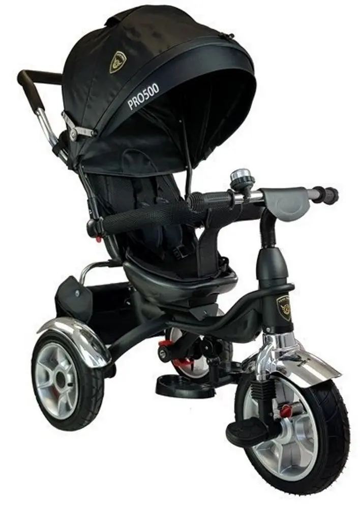 Трехколесный велосипед LeanToys 2602 (Black)