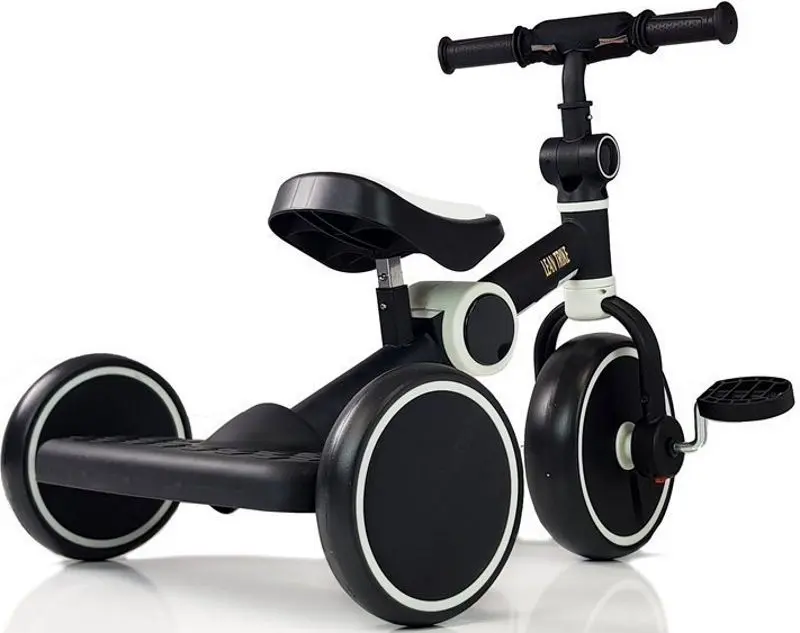 Трехколесный велосипед LeanToys 7678 (Black/White)