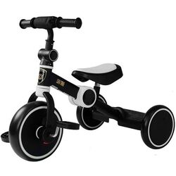 Трехколесный велосипед LeanToys 7678 (Black/White)
