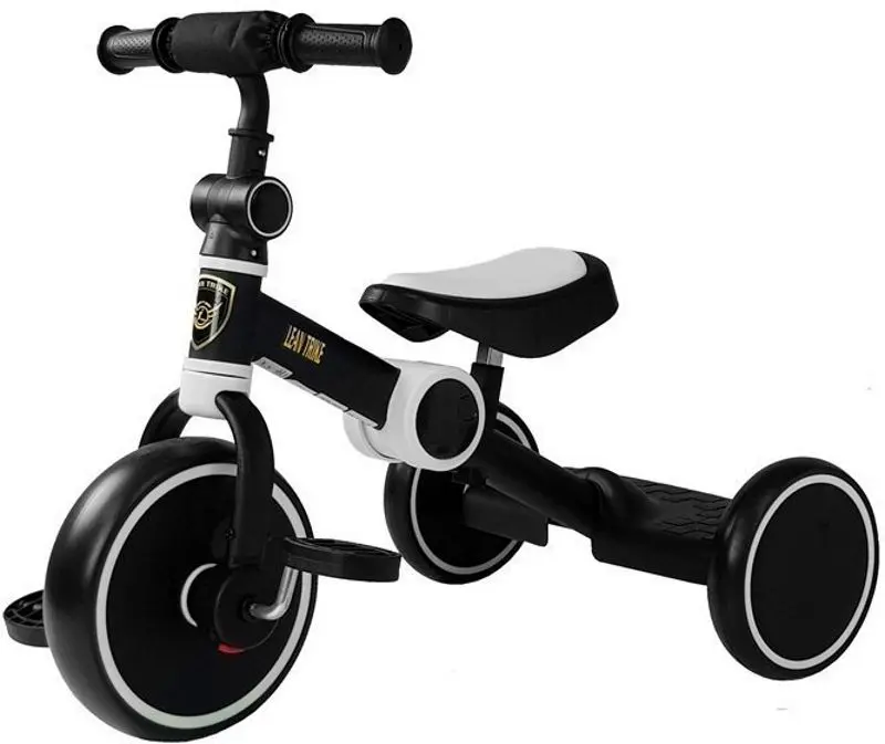 Трехколесный велосипед LeanToys 7678 (Black/White)