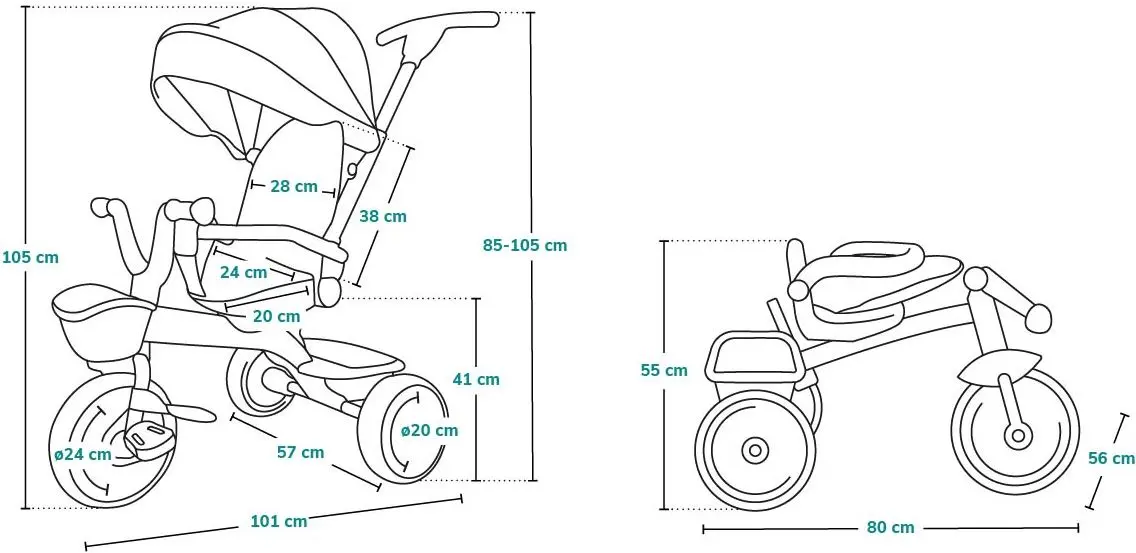 Трехколесный велосипед Lionelo Kori (Blue Navy)
