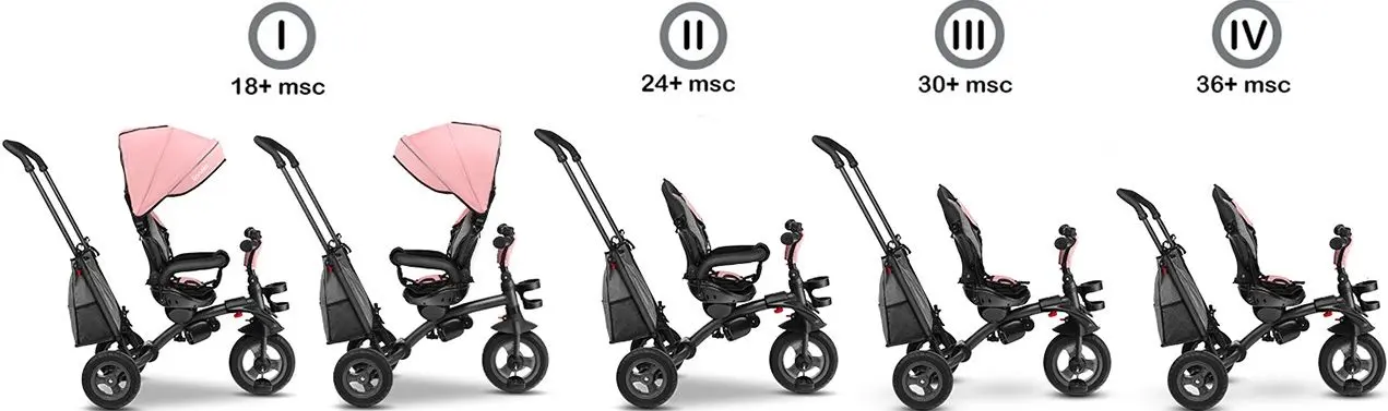 Трехколесный велосипед Lionelo Tris (Candy Rose/Grey)