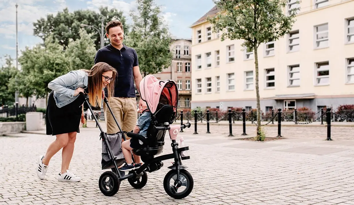 Трехколесный велосипед Lionelo Tris (Candy Rose/Grey)