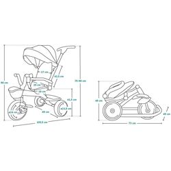 Tricicleta Lionelo Tris (Stone Grey) Thumb