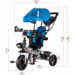 Tricicleta 3in1 MalPlay Multifunctional (Blue) Thumb