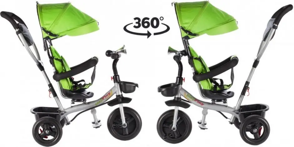 Tricicleta 3in1 MalPlay Multifunctional (Green) - 5