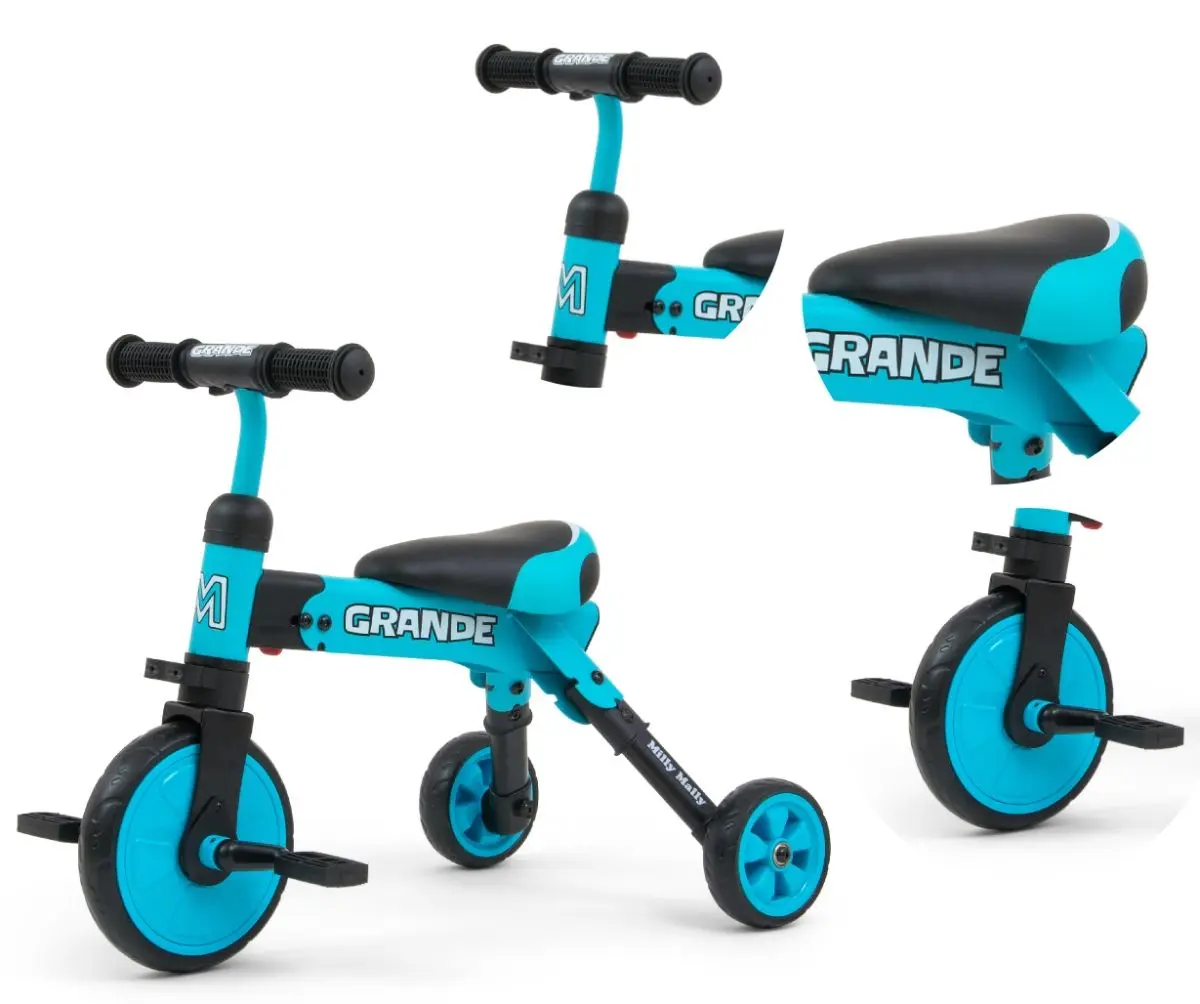 Tricicleta 2in1 Milly Mally Grande (Blue) - 2
