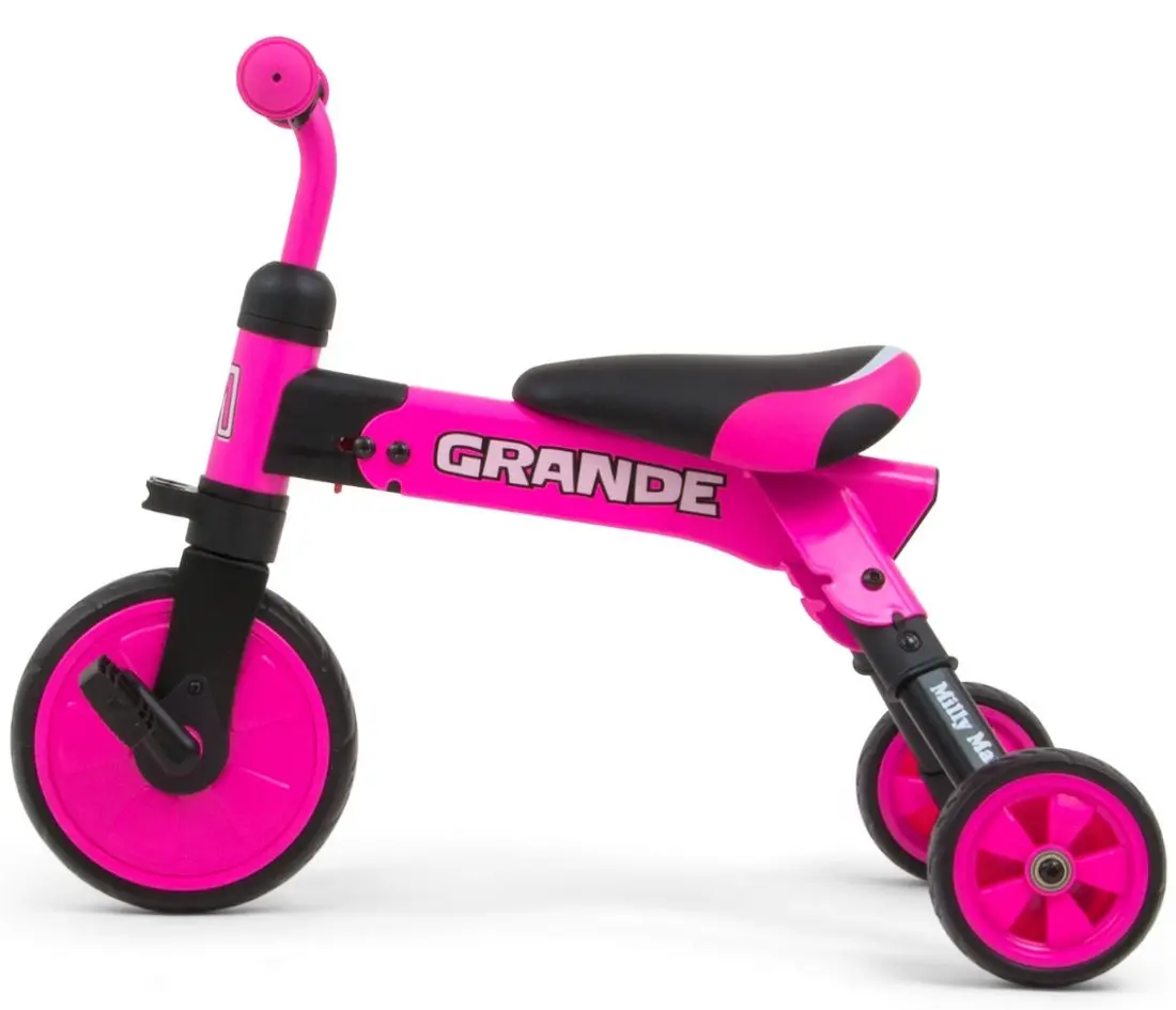 Tricicleta 2in1 Milly Mally Grande (Pink) - 2
