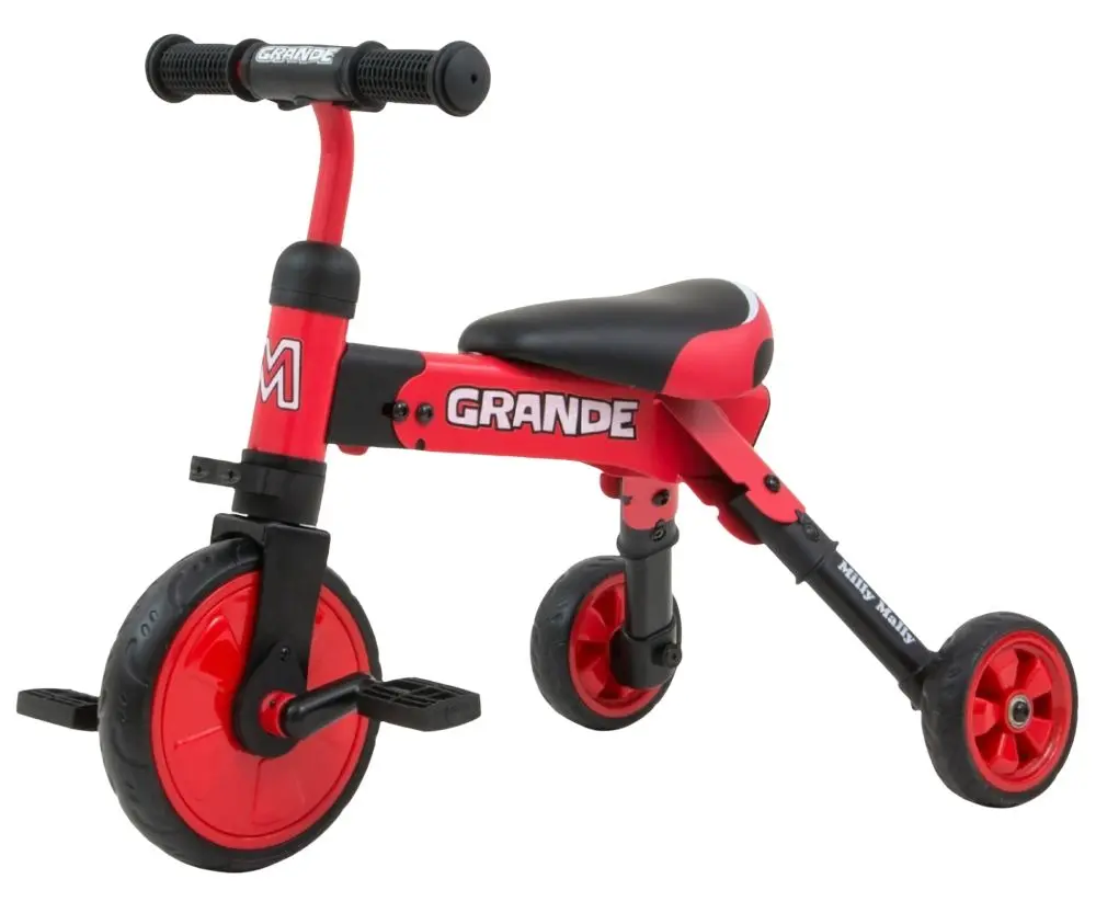 Tricicleta 2in1 Milly Mally Grande (Red)