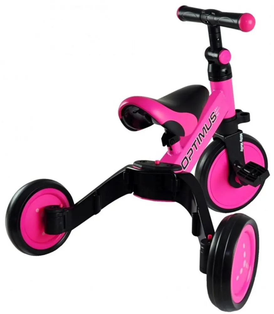 Tricicleta 3in1 Milly Mally Optimus (Pink) - 3