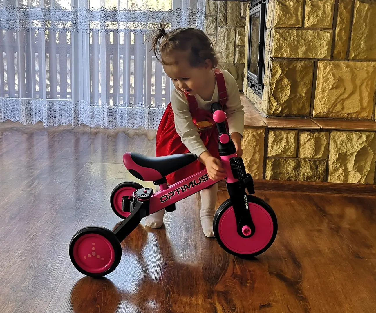 Tricicleta 3in1 Milly Mally Optimus (Pink) - 9